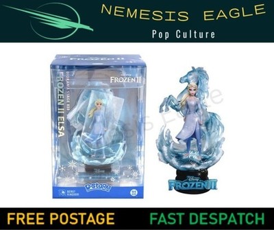 DISNEY FROZEN II ELSA BEAST KINGDOM D STAGE 16 CM DIORAMA STATUE NEU