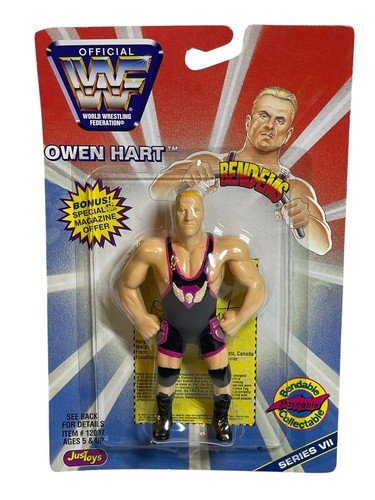 Vintage 1997 BEND-EMS JusToys/Just Toys OWEN HART ...