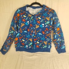 Disney Pixar Finding Nemo Dory All Over Print Blue Zip Up Hoodie Kids XL NWOT