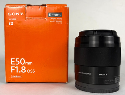 Sony Alpha E50mm F1.8 OSS E-mount SEL50F18 Digital Lens EUC