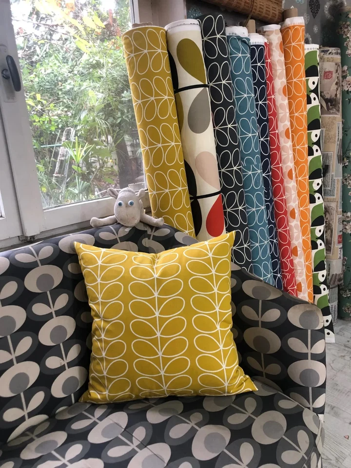 Fundas de cojín de vástago lineal estilo escandinavo de algodón y lino 45x45 cm (18X18 pulgadas) Foto 2 de 4