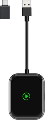 2-in-1 Wireless CarPlay & Android Auto Adapter, Plug & Play, iPhone & Android