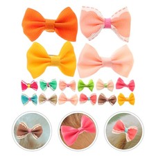 30 Pcs Pet Hair Bowknot Dog Cat Puppy Grooming Hair Clips Assorted Colors