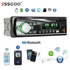 Single DIN Car Stereo Bluetooth Radio FM USB In-Dash Player AUX/SD