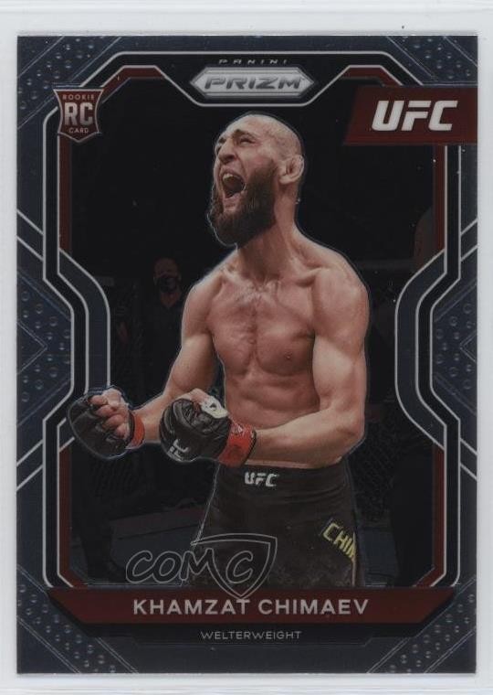 2021 Panini Prizm UFC Khamzat Chimaev #7 Rookie RC