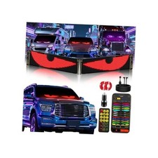 2PCS Devil Eyes Light For Windshield, 23"x5" LED Eyes Dual Screen 100 Sync,
