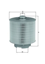 MAHLE Luftfilter LX 1006/1D Filtereinsatz für AUDI A6 C6 4F5 4F2 4FH Avant TDI