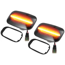 LED Indicator Lights 81730-20191 for Toyota Black Amber 2pcs