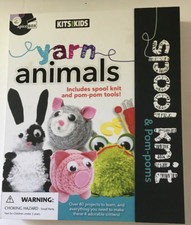 Spice Box Kits For Kids Yarn Animals Spool Knit Pom-Poms See Description
