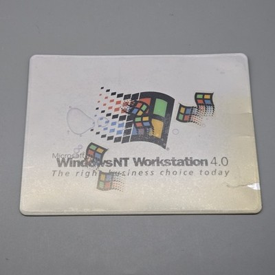 Vintage Microsoft Windows NT 4.0 Liquid Mouse Pad Floating Logo 1990s Retro