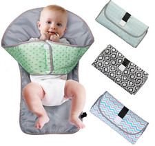 Portable Baby Changing Mat Foldable Waterproof Travel Diaper Pad Clutch for Babi