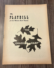 Vtg Playbill Grass Harp April 1952 Martin Beck Theatre Broadway NYC Natwick