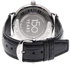 IWC PORTOFINO 150 YEARS IW356518 40mm SS Leather Navy Dial Automatic Date #C384 3