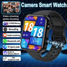 Smart Watch HD Camera Video BT Call Waterproof Fitness Tracker Men Women