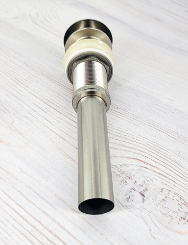 Eden Bath Neu 1 5/8 Regenschirm Pop-Up-Abfluss - kein Überlauf gebürstetes Nickel-Finish - Bild 2 von 5