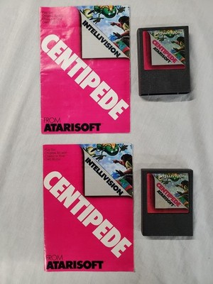 Centipede Intellivision Cart And Manual Tested 