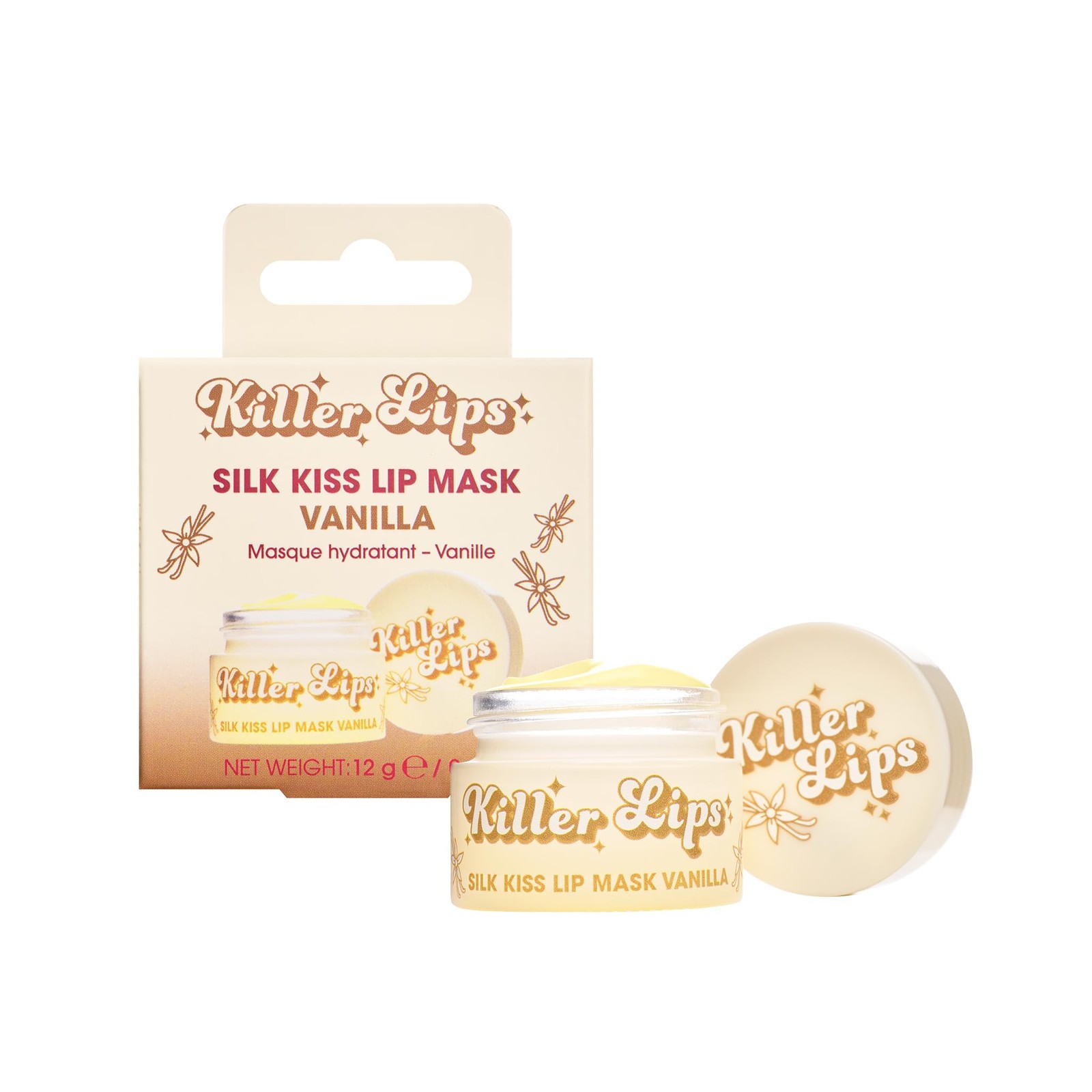 Killer Lips Silk Kiss Lip Mask Vanilla 12g – Overnight Hydrating Lip Treatment with Coconut Oil, Aloe Vera & Vitamin E, Nourishing Lip Balm for Soft, Smooth Lips, Vegan Friendly - Image 2