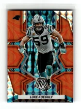 Luke Kuechly 2022 Panini Mosaic #32 Carolina Panthers Mosaic Reactive Orange