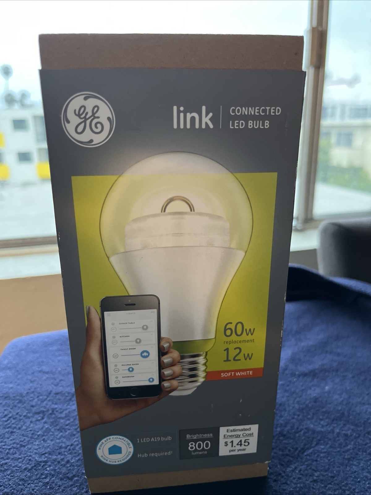 GE Link Connected LED A19 Light Bulb 60W Soft White  Wink Hub Required NEW