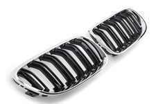? SPORT GRILL NIEREN BMW 3ER E92 E93 FACELIFT 10-13 DOPPELSTEG SCHWARZ CHROM NEU