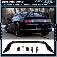 For 02-06 Acura Rsx Dc5 Type R Trunk Spoiler Wing 3pc Painted B92p Black Pearl