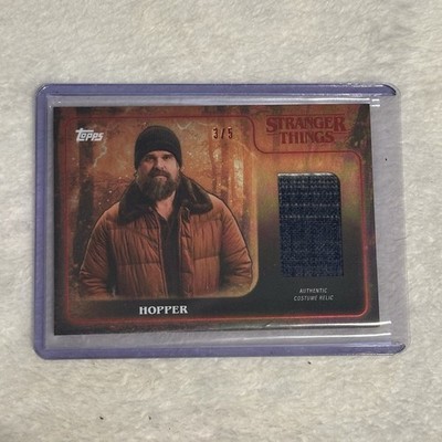 Topps Stranger Things Hopper Costume Relic Serial #3/5 2-R Non-Sport Card