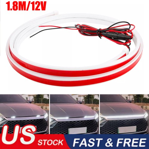 70" Start Up Dynamic Scan LED DRL Hood Light Strip For Dodge Ram 1500 2500 3500 - Bild 1 von 15