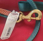 WEAVER Leather & Green Nylon Dog Leash "Traditions West" 1"x4" USA Amish NWT — photo 2