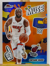 Dwyane Wade 2025-26 Topps Finest 12/25 Orange Muse Miami Heat #M-8