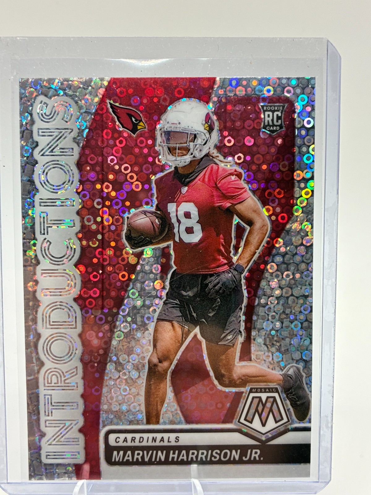 2024 Panini Mosaic - Introductions Marvin Harrison Jr. #3 No Huddle Silver Prizm