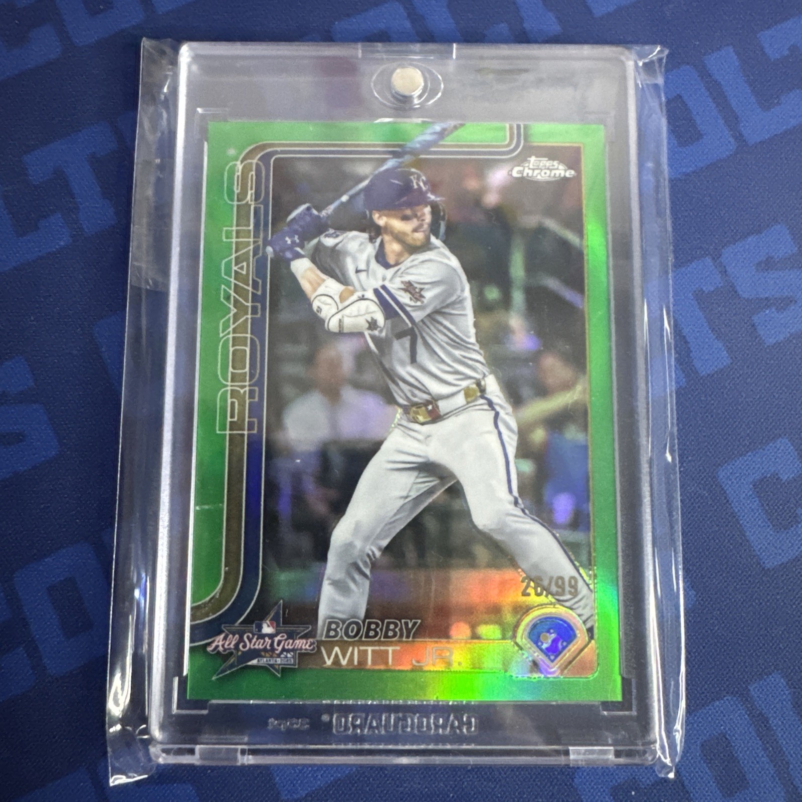 2025 Topps Chrome - All Star Game Bobby Witt Jr. #93 Green Refractor /99 Royals