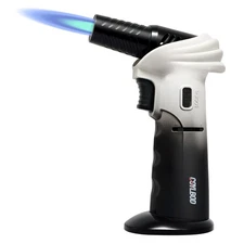 Butane Torch Lighter, 0-90°Rotating Angle Butane Lighter, Refillable Kitchen ...