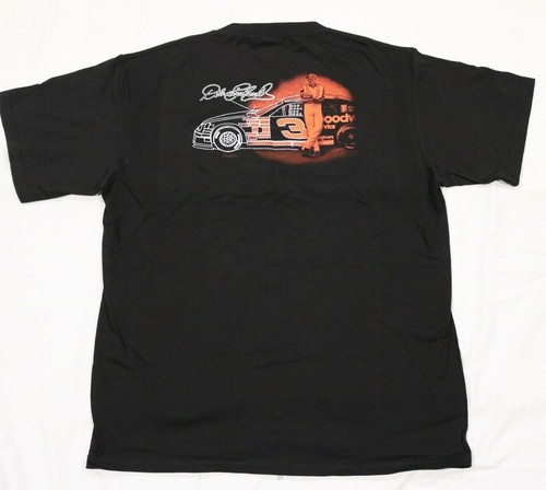 NWT! RARE VINTAGE CHASE AUTHENTICS DALE EARNHARDT NASCAR LARGE BLACK T-SHIRT - Picture 8 of 12