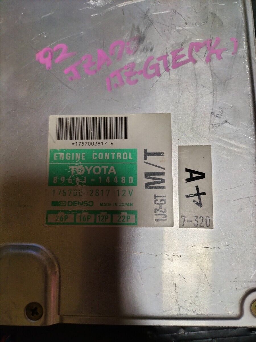 Toyota JZA70 Supra 1JZ GTE Genuine Computer MT ECU CPU 89661 Toyota JZA70 Supra 1JZ GTE Genuine Computer MT ECU CPU 89661