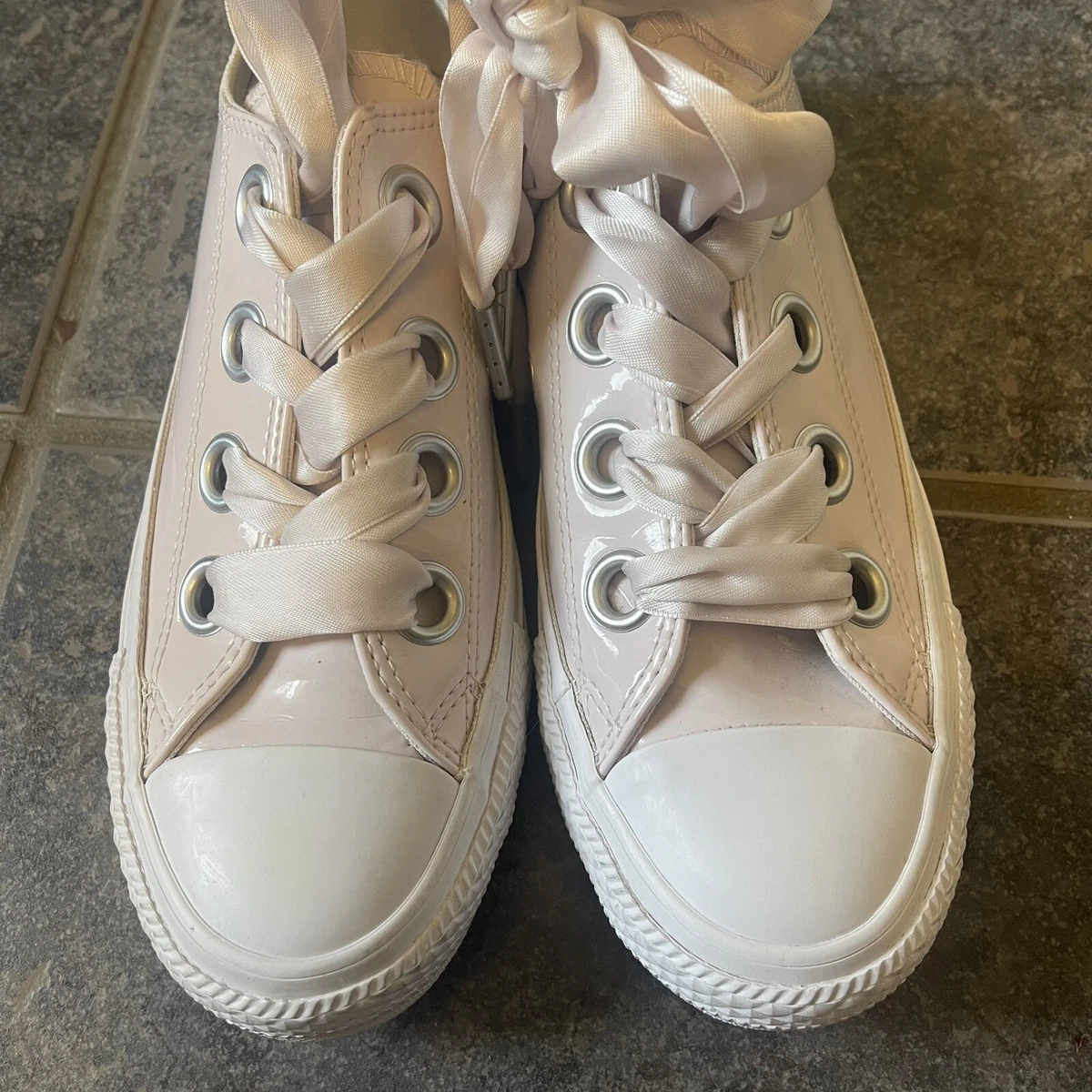 Converse with diamonds and cheap ribbons