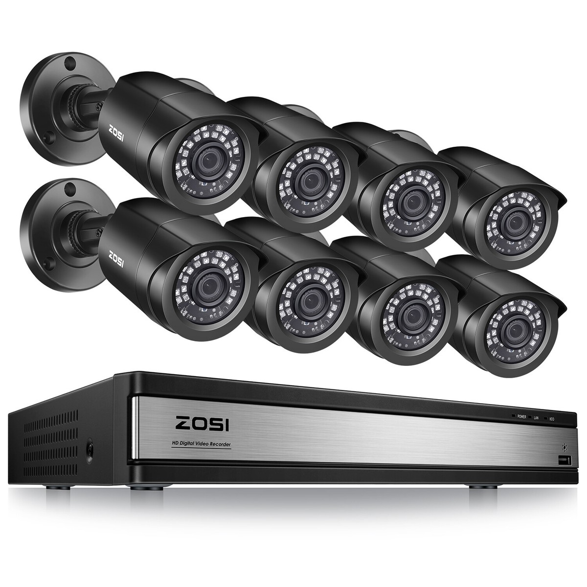 ZOSI ZR16WK 16-Channel DVR 1080p Home CCTV Security Camera