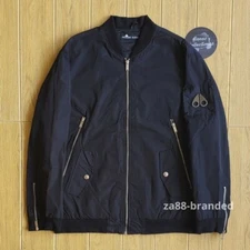 MOOSE KNUCKLES Black Bomber Jacket