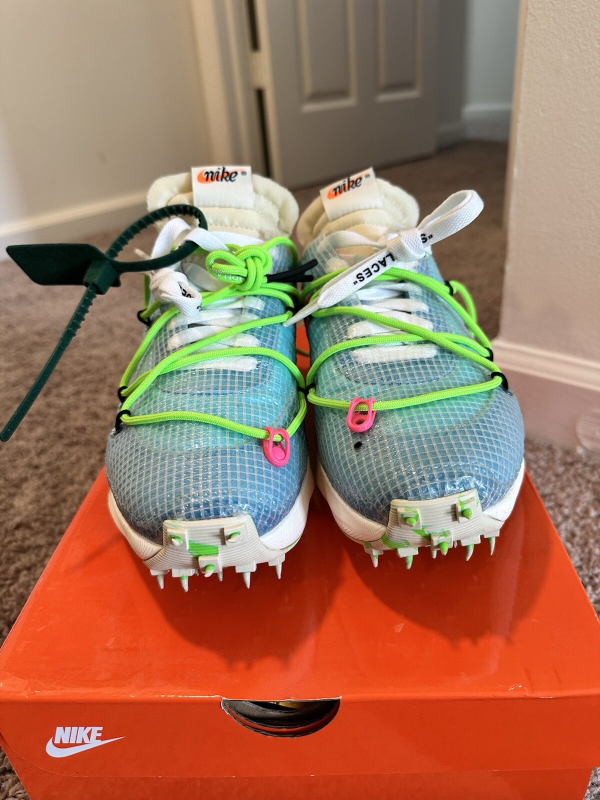 OFF WHITE X NIKE Taglia 6 5 Nike bianco sporco x Vapor Street blu polarizzato