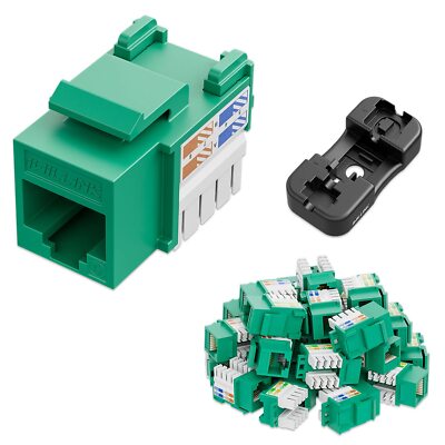 10gbps Cat6 Keystone Jack Rj45 Keystone Jack 25pack And Keystone Punchdown Stand
