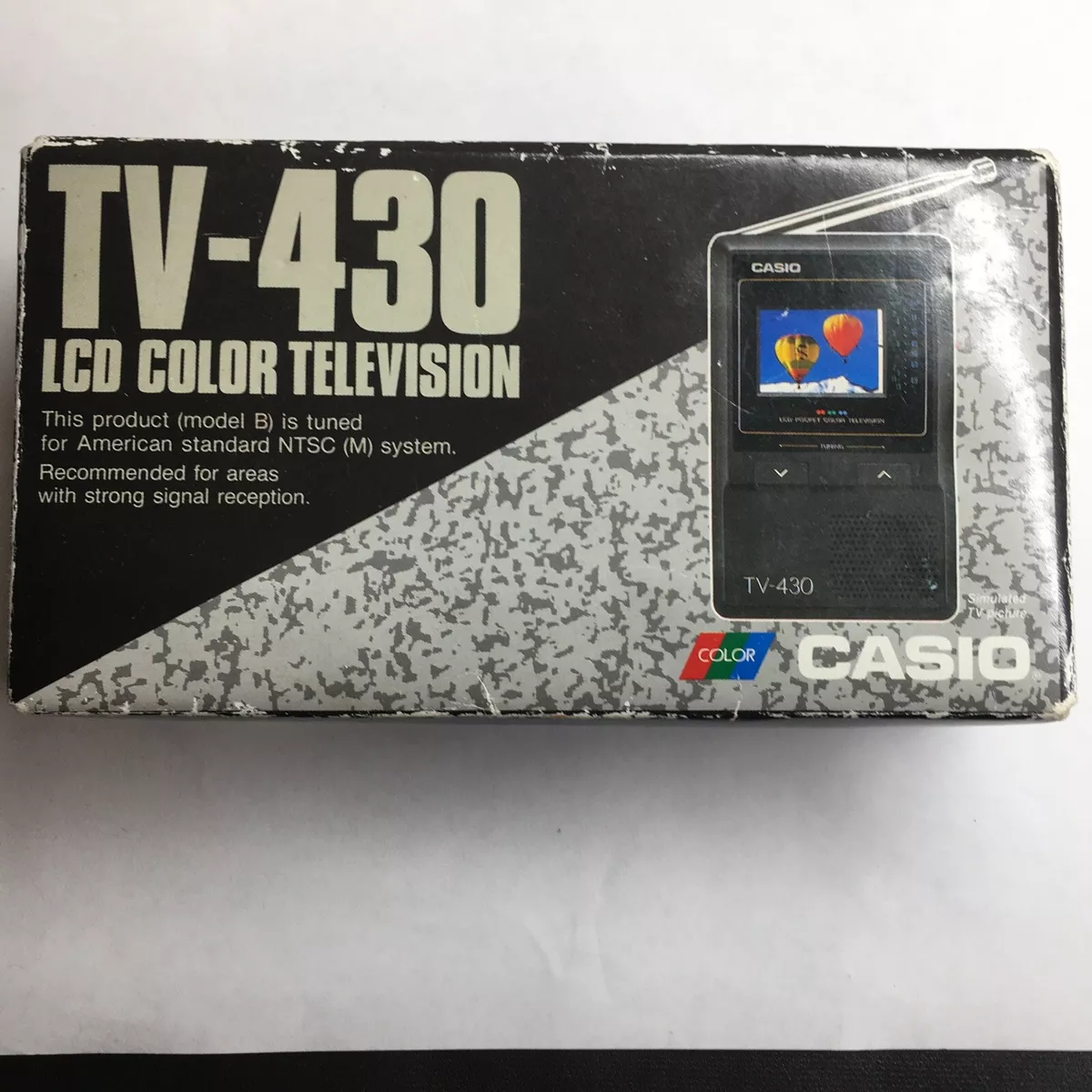Casio TV 430 Vintage Portable TV With 2