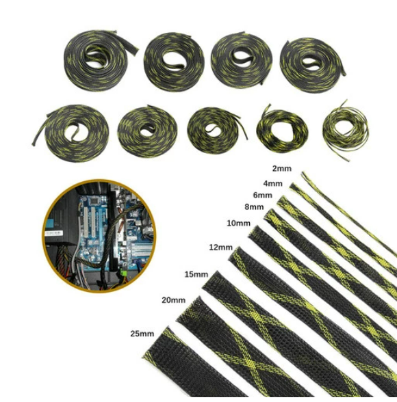 Expandable Braided PET Sleeve for Cable Wire Protection