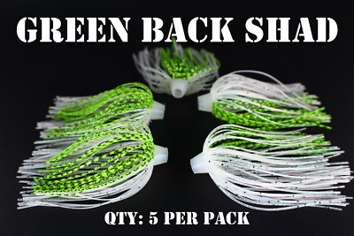 PRO-TIE SKIRTS Bass,spinnerbait, Chatterbait fishing lure skirt. Qty: 5 per pack