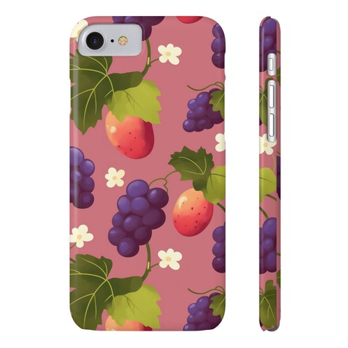 Grape Strawberry Pattern Preppy iPhone Case | Aesthetic - 第 82/82 張圖片