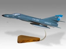 Dassault Breguet Super Etendard Argentina Air Force Desk Wood Model Large 1/32