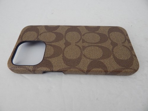 Coach Slim Wrap Case For iPhone 15 Pro Max Brown New - Picture 9 of 12