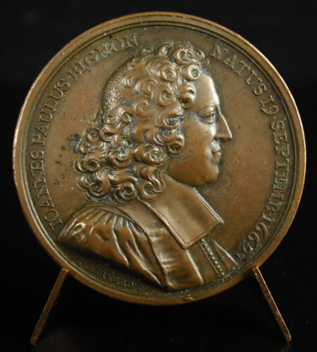 Médaille Jean-Paul Bignon prédicateur abbé de Saint Quentin bibliothécaire 1704 - Zdjęcie 1 z 4