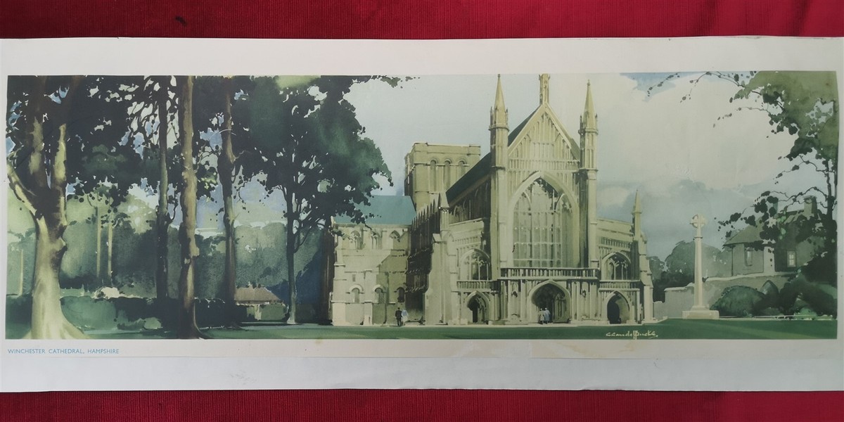 WINCHESTER CATHEDRAL HAMPSHIRE ORIGINAL BR SR RAILWAY CARRIAGE