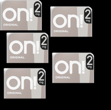 ON Original 2mg 5 PACKS 100 PIECES TOBACCO FREE Unflavored lozenge Fresh NEW