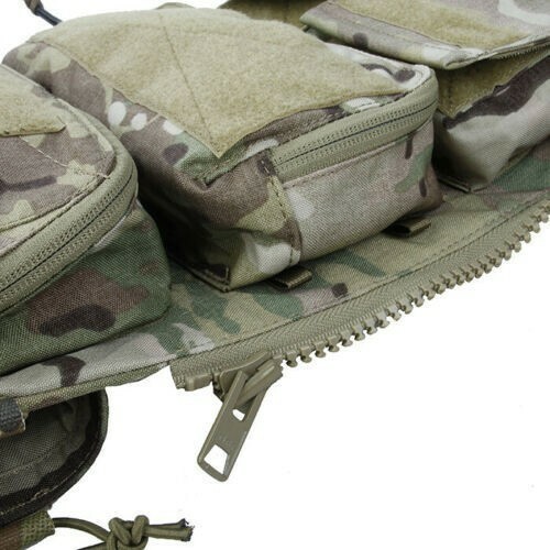 TMC3107 Tactical Attached Zipper Back Panel Pouch For 16-20 AVS JPC 2.0 CPC Vest - Picture 3 of 37