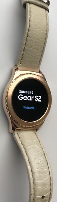 Samsung Galaxy Gear S2 classic Rose Gold Case Ivory Leather SM-R7320ZDAXAR